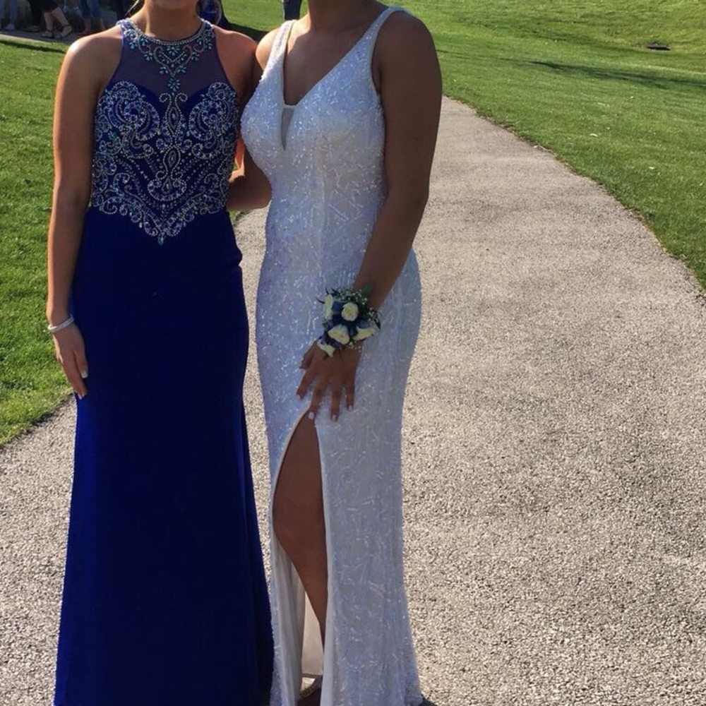 white prom dress